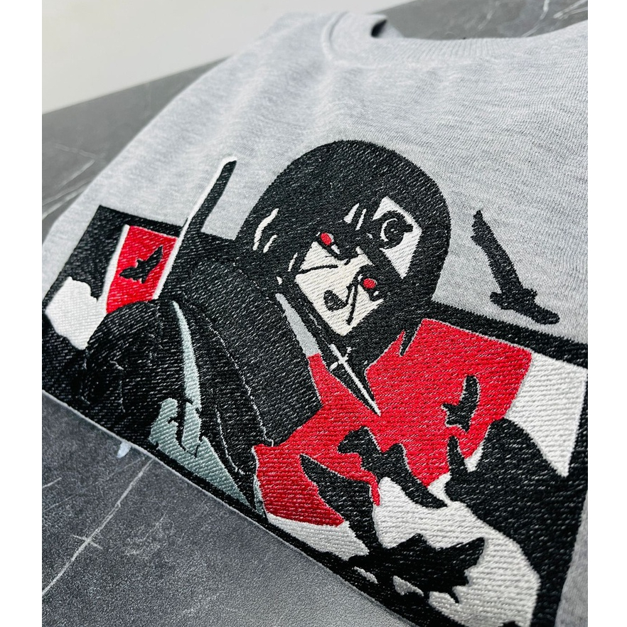 Crewneck Itachi Embroidery Anime Manga Naruto Premium Unisex