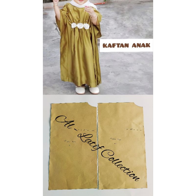 Pola Jiplak / Pola Instan KAFTAN ANAK