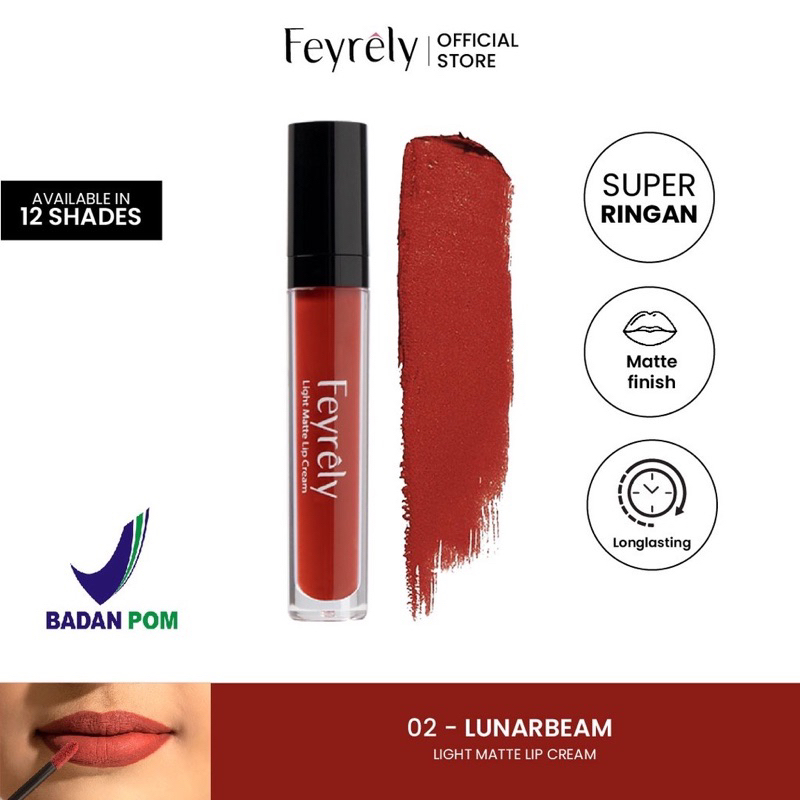 Feyrely Light Matte Lip Cream - 02 Lunar Beam