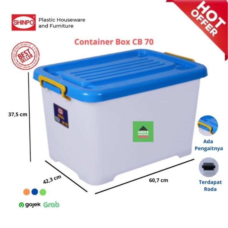 Box Container Shinpo Real CB 70 Real 70 liter Box Jumbo Box Plastik