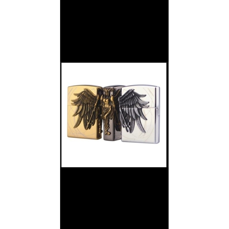 Korek Api Roda Amazon Model Zippo isi ulang  gas mancis lighter