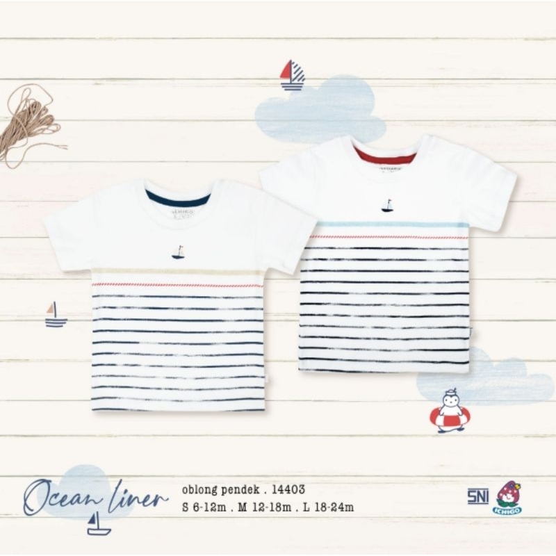 Ichigo Stelan Oblong Pendek Uk. S-L Ocean Liner (1 Pcs) IC-SOBPS-L