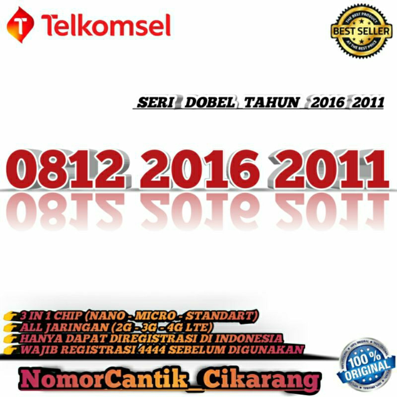 NOMOR CANTIK SIMPATI DOBEL TAHUN LAHIR  2016 2016 / NOMOR CANTIK SIMPATI SERI TAHUN 2001 2003 2005 2