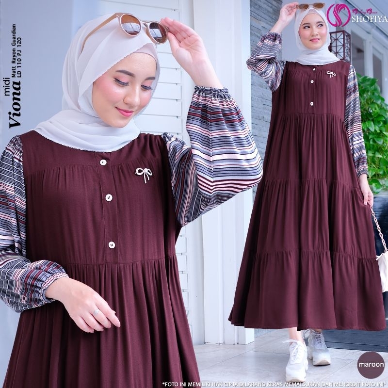 DRESS MIDI DASIMA,VIONA, DENADA, NAWANG by Shofiya