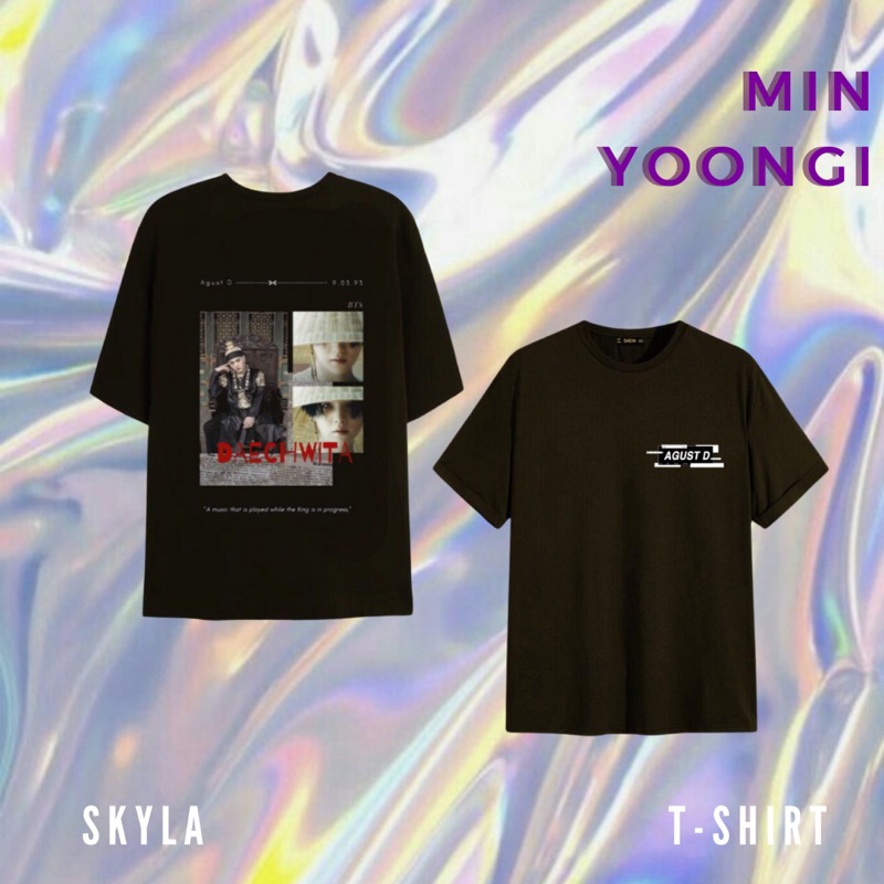 T-shirt/Kaos Kpop Aesthetic BTS MIN YOONGI (SUGA)