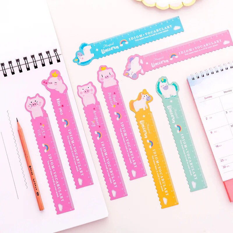 

Penggaris magnet motif unicron penggaris lucu ruler Cute unicron