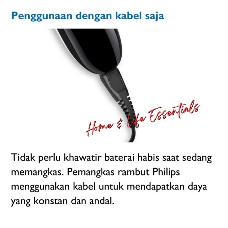 Hair Clipper Anak Philips QC5115 Kids Friendly Pencukur Rambut Anak &amp; Dewasa Philips Hairclipper