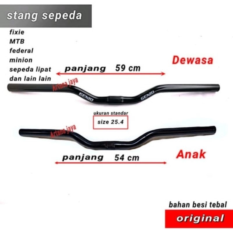Stang Standar Sepeda Anak Dewasa Lipat Sepeda Gunung Kualitas Terbaik