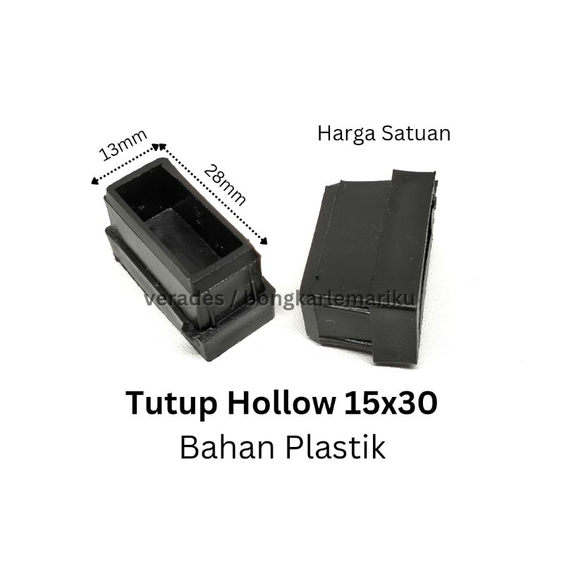 Tutup Hollow 15x30 Plastik / Kaki Kursi Meja Holo