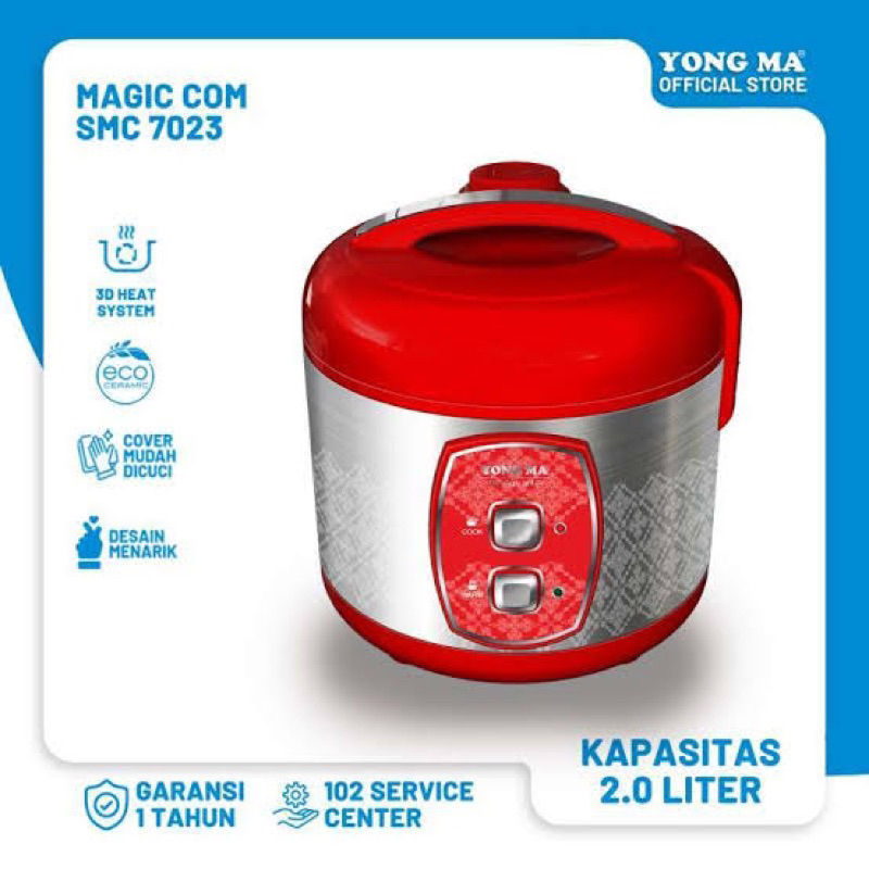 MAGIC COM YONGMA SMC 7023 PENANAK NASI 2LITER