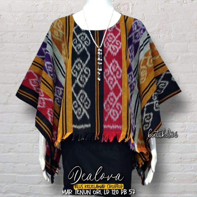 Blus tenun ori wanita Jumbo kekinian waka etnik batwing asli atasan baju kasual kerja kantor ibu mama anak remaja cewek modis Bali lombok ntt santai baju seragam seragaman kembaran lombok besar big size blouse terbaru super HQ berkuallitas