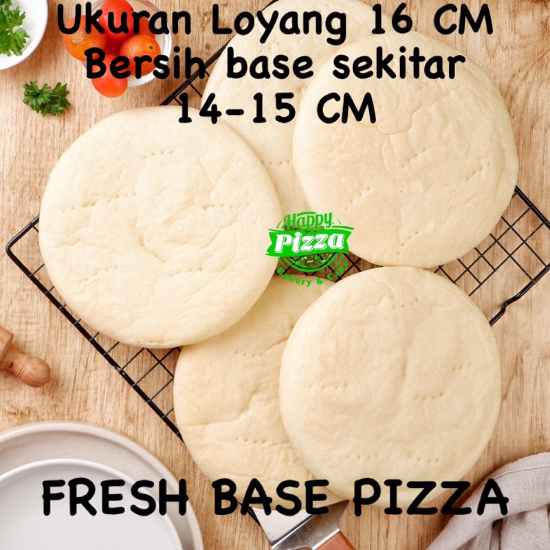 

Base Pizza 15 CM isi 5 - Dough Pizza - Roti Pizza - Adonan Pizza - Fresh base Pizza