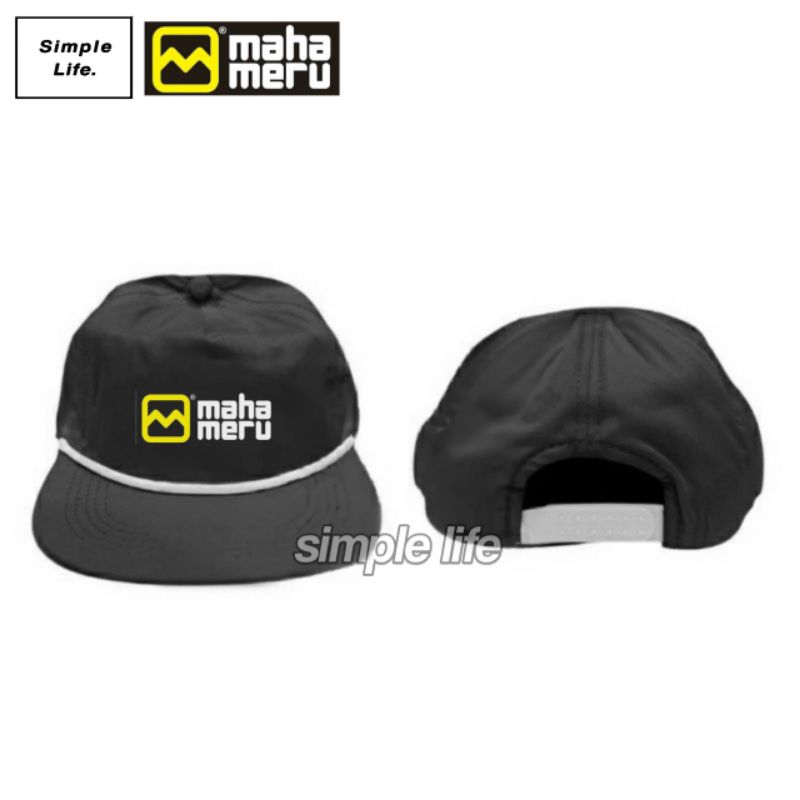 Topi Mahameru Survival Gear Snapback Classic/Topi Distro Pria Wanita Lokal Brand Adventure Gunung