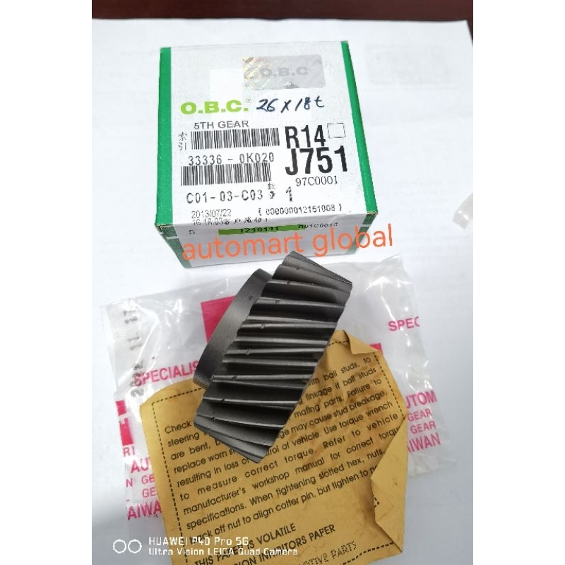 gigi 5 fortuner diesel Hilux Vigo 33336-OK020 (26×30(18T)