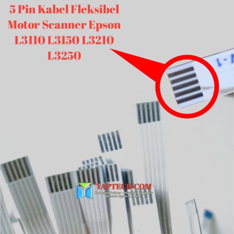 Kabel Scanner Motor L3110 L3150 5pin Kabel Scanner Fleksibel Motor Scanner L3210 L3250 Kabel 5pin Sc