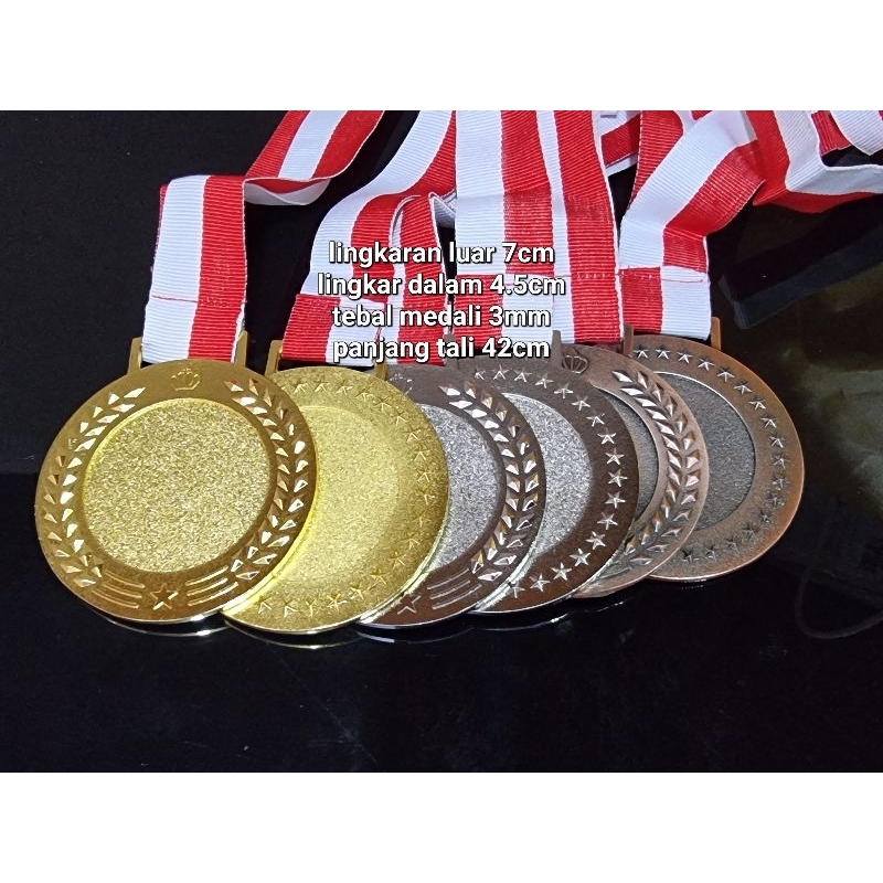 MEDALI SET ( 3PCS ) GOLD, SILVER DAN BRONZE