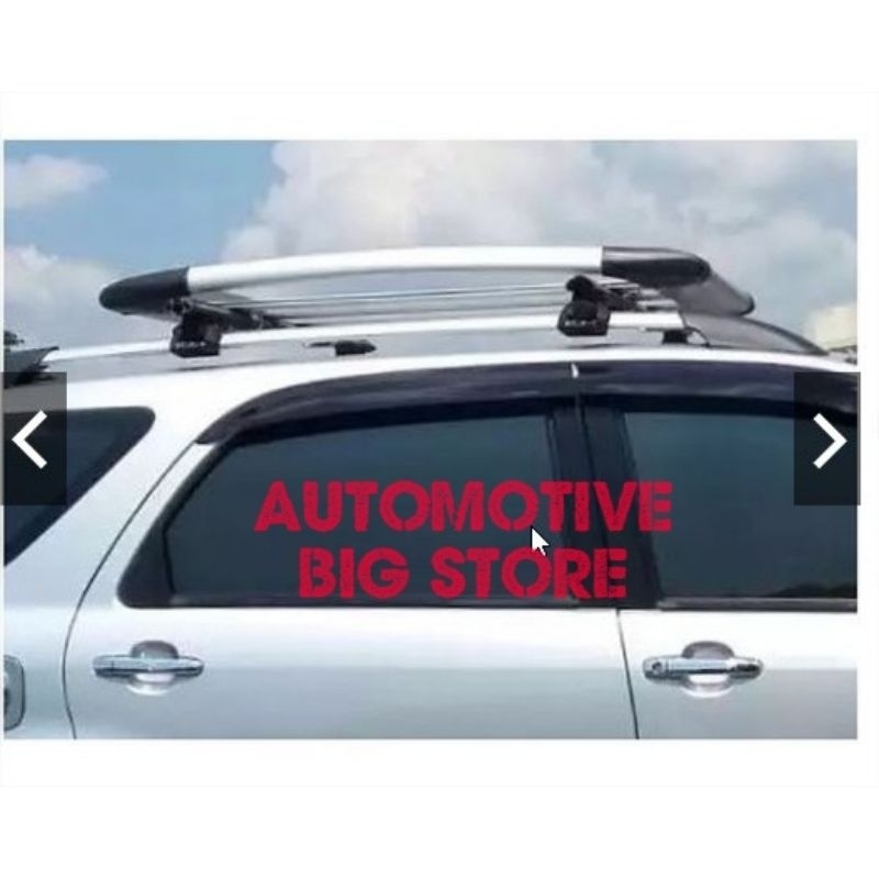 Paket Rack atas bagasi + kaki crossbar Jepit Roof Rail Rush Terios Pajero Fortuner Lama