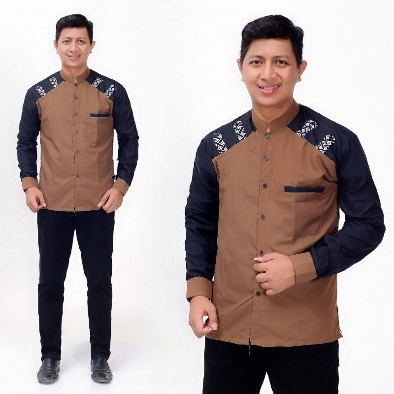Baju Koko Dewasa Lengan Pendek Material Catton tipis kaya saringan tahu Adem Serap Keringat
