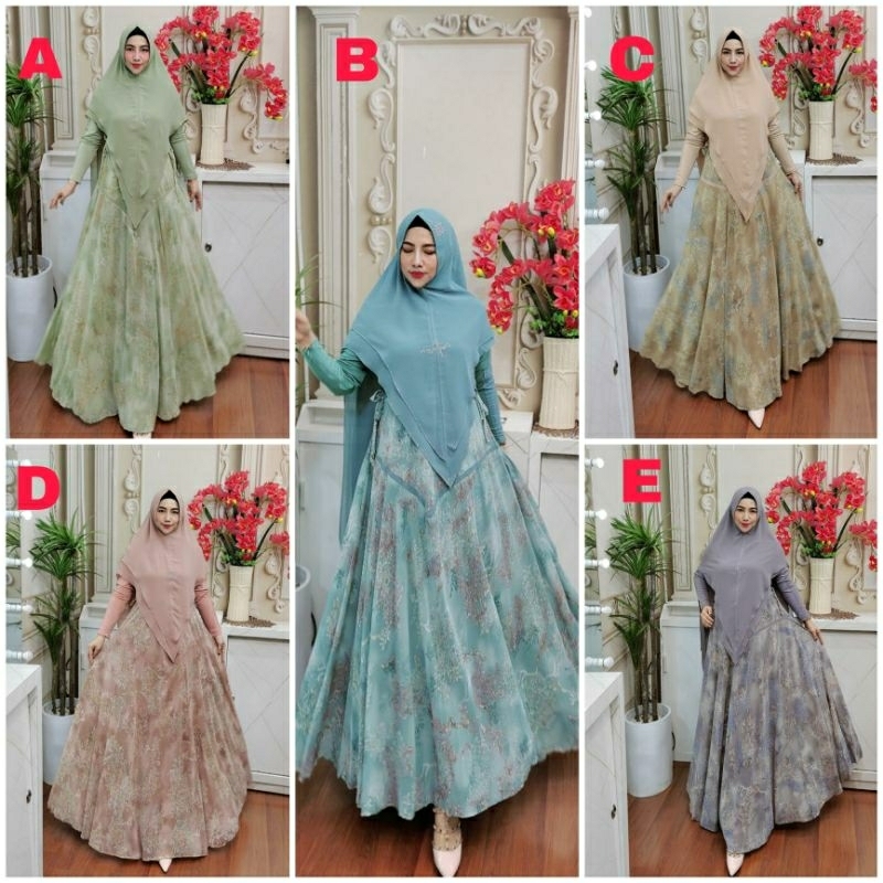 CLARISSA SYARI BY ARSYAKAYLA GAMIS SYARI TERBARU BAJU SYARI ORIGINAL SET SYARI PREMIUM