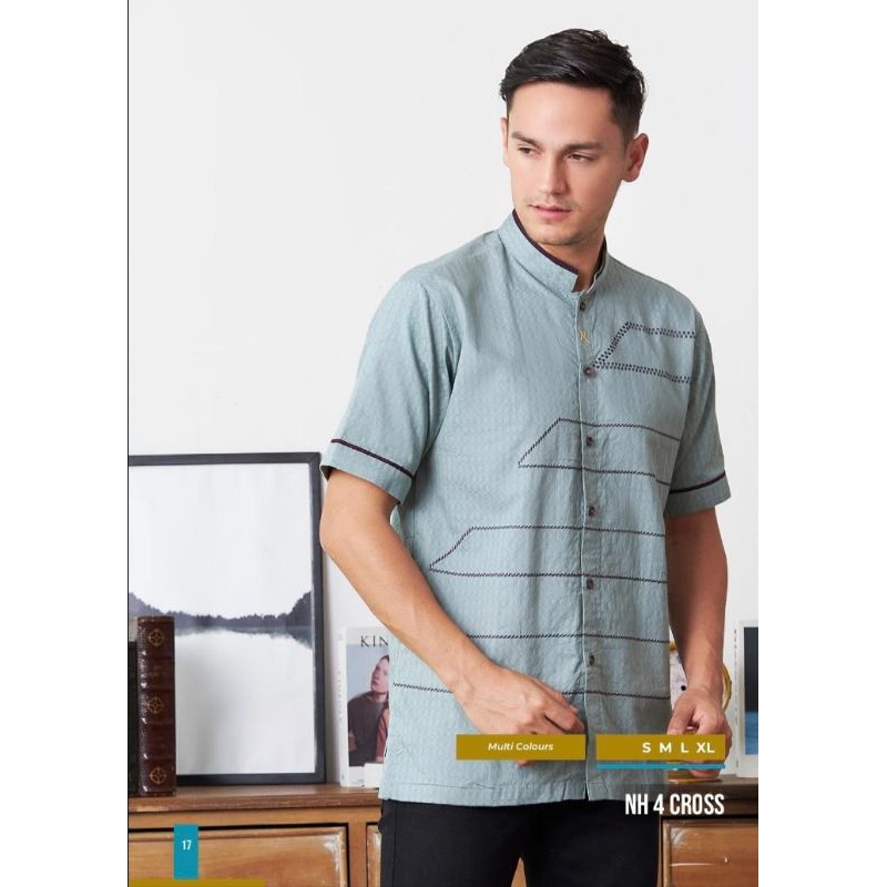 Baju koko NIZAR BORDIR 2023 BRANDED - NH 4 CROSS