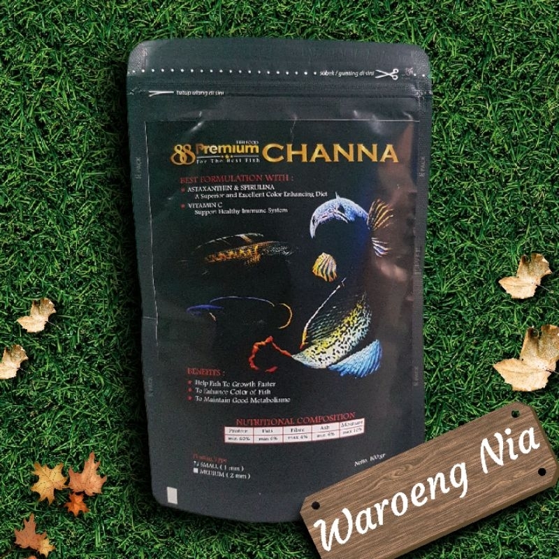 Pelet Ikan Channa Premium 88 Channa / Pakan Ikan Channa Multicolor / Channa Fish Food Color Enhancer