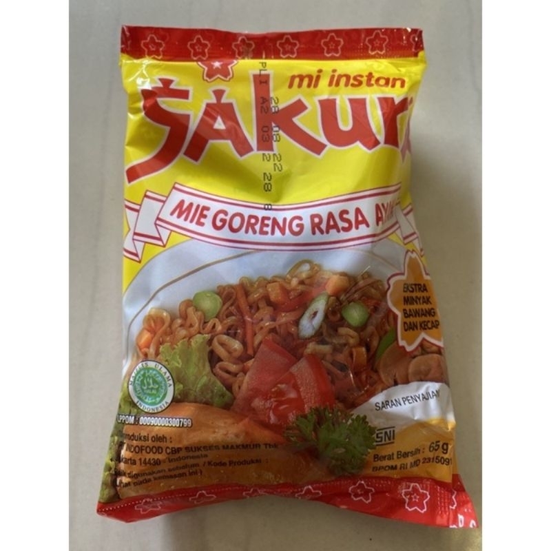 

Mie Instan Sakura (Mie Goreng Rasa Ayam)