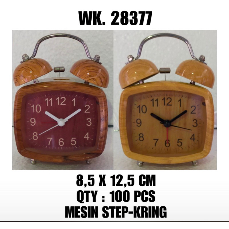 Jam weker kring kayu alarm kring