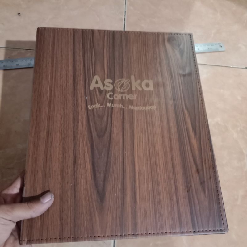 

Cover Menu Bahan Hpl Ukuran A4 logo bisa custom