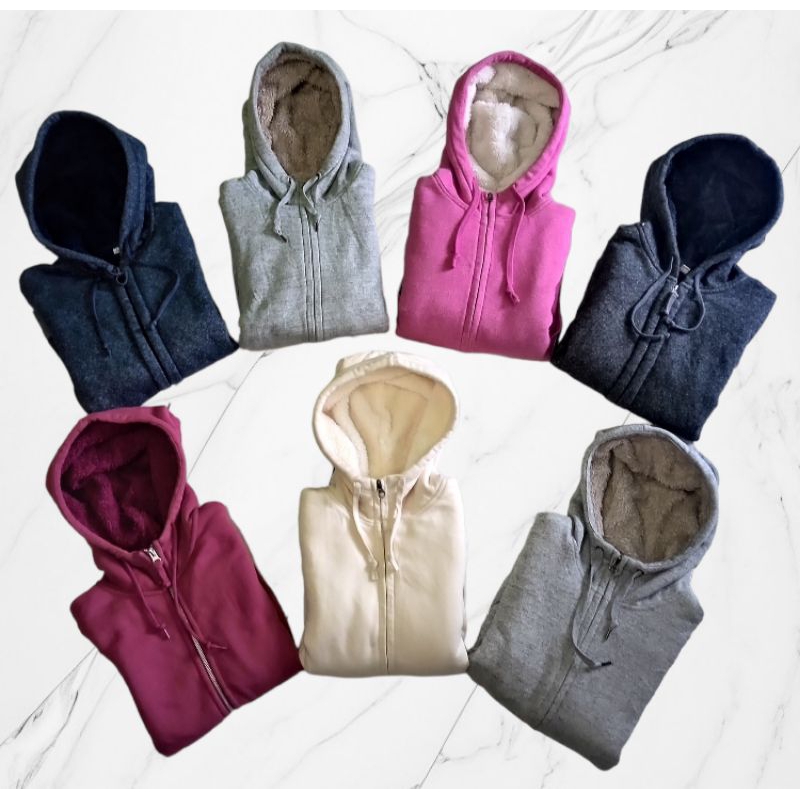 hodie uniqlo sherpa dalam original