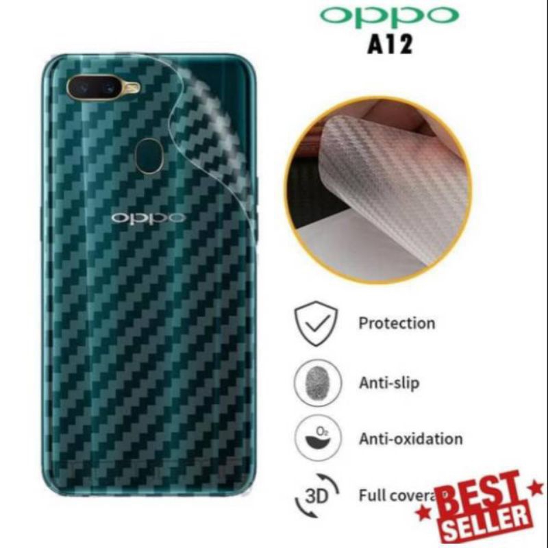 Skin Carbon Oppo A17 A16 A15 A1k A3s A5S A7 A5 2020 A9 2020 A15s A16s A16k A16e A17k A31 A52 A72 A92 A33 A53 A53s AA53 5g A54 A54 5g A74 A74 5g A94 A94 5g A35 A55 A95 A37 A39 A57 A57 2020 A71 A83 A35 A55 A95  Stiker Belakang Hp Full