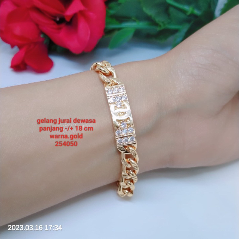 Gelang Tangan Fashion Aksesoris Lapis Emas Terlaris Dan Termurah