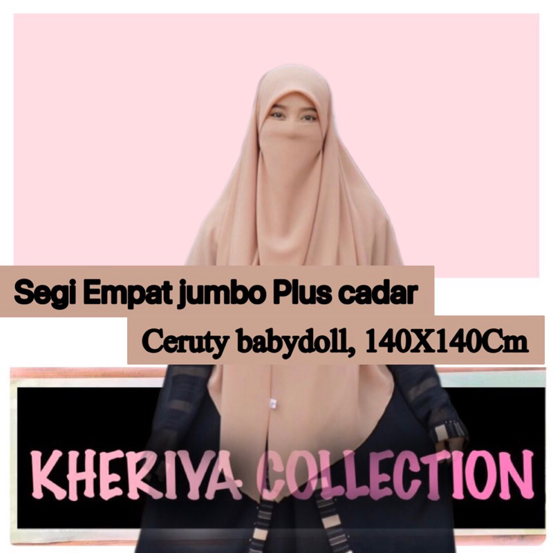 SEGI EMPAT JUMBO PLUS CADAR/SEGI EMPAT INSTAN 2 LAYAR/SEGI EMPAT BOLAK BALIK CERUTY BABYDOLL/SEGI EM