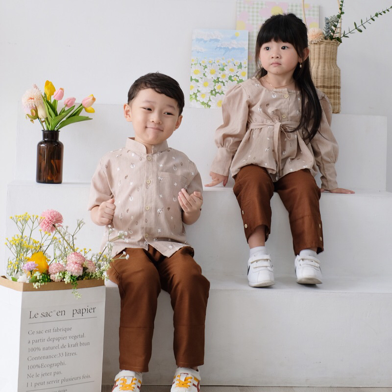 REIRA Family Set Baju Couple Anak | Sarimbit Keluarga | Raya