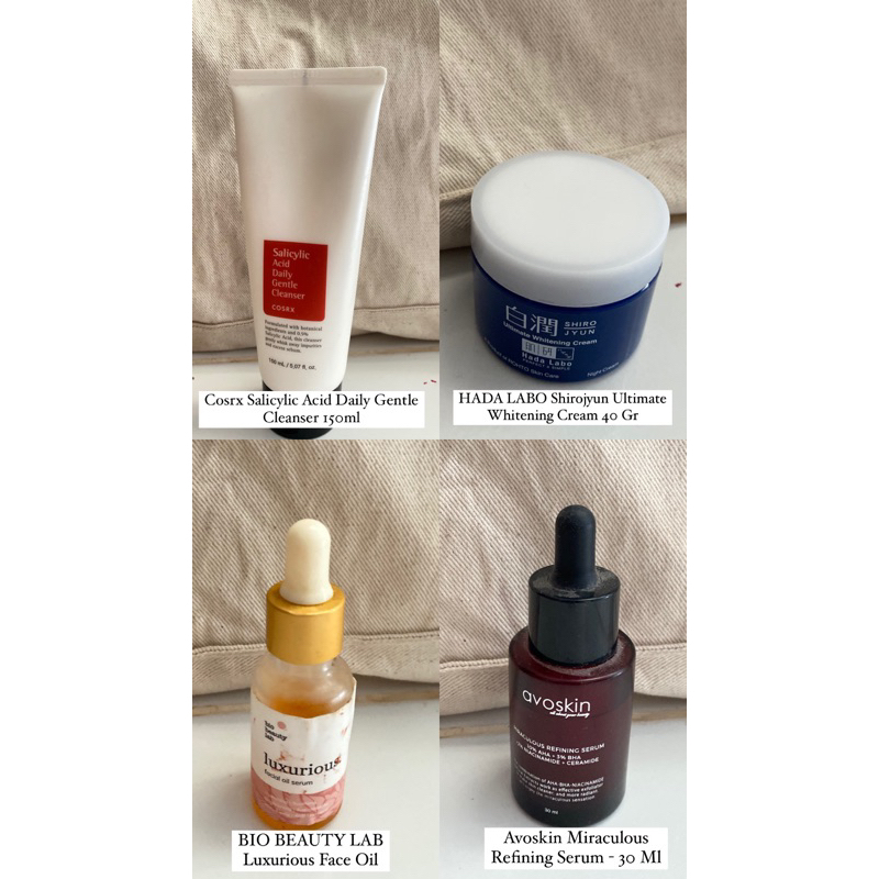 Preloved skincare elshe skin vit c, cosrx, avoskin, bio beauty lab, hada labo, bloomka