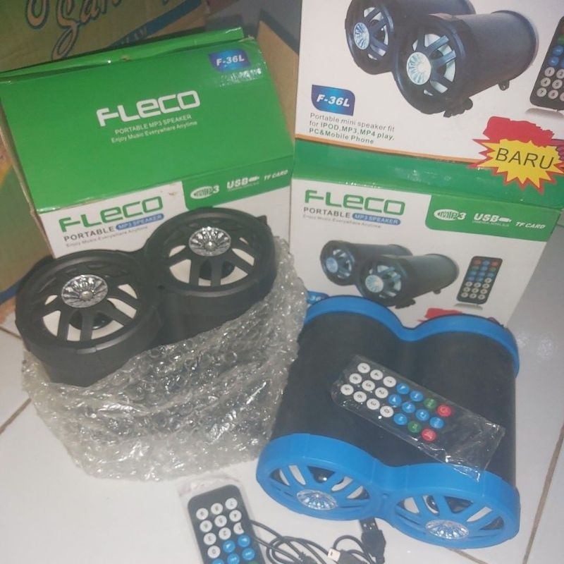 Fleco speaker dan radio portable(model teropong)