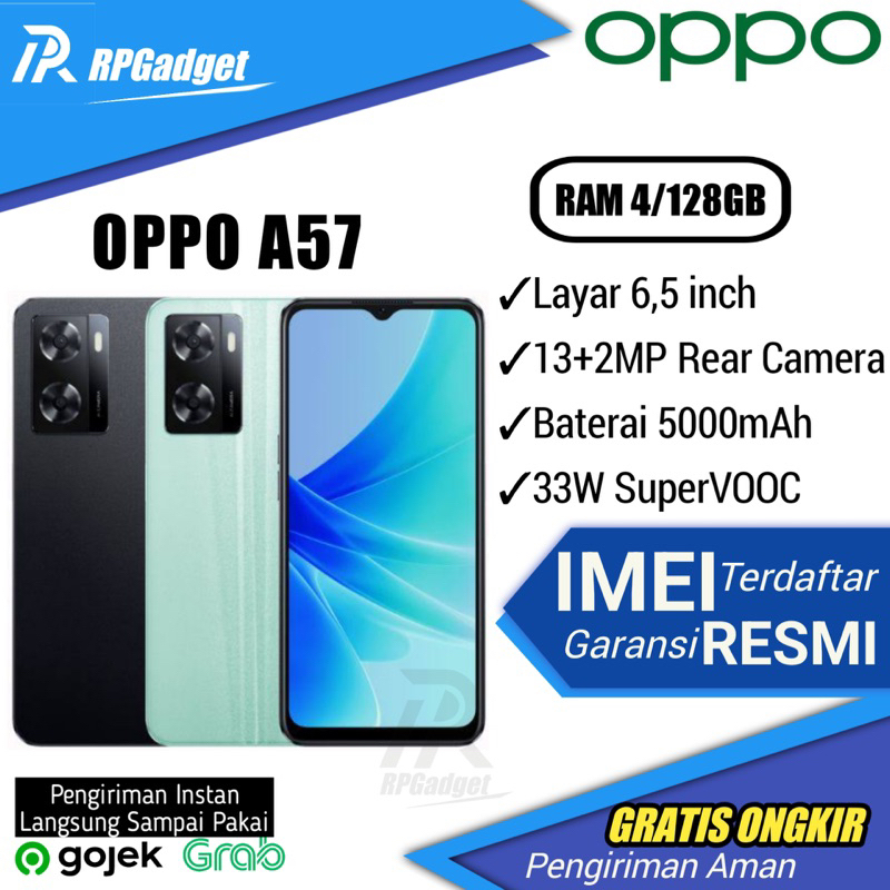 OPPO A57 4/128GB Original100% Garansi Resmi Oppo Indonesia