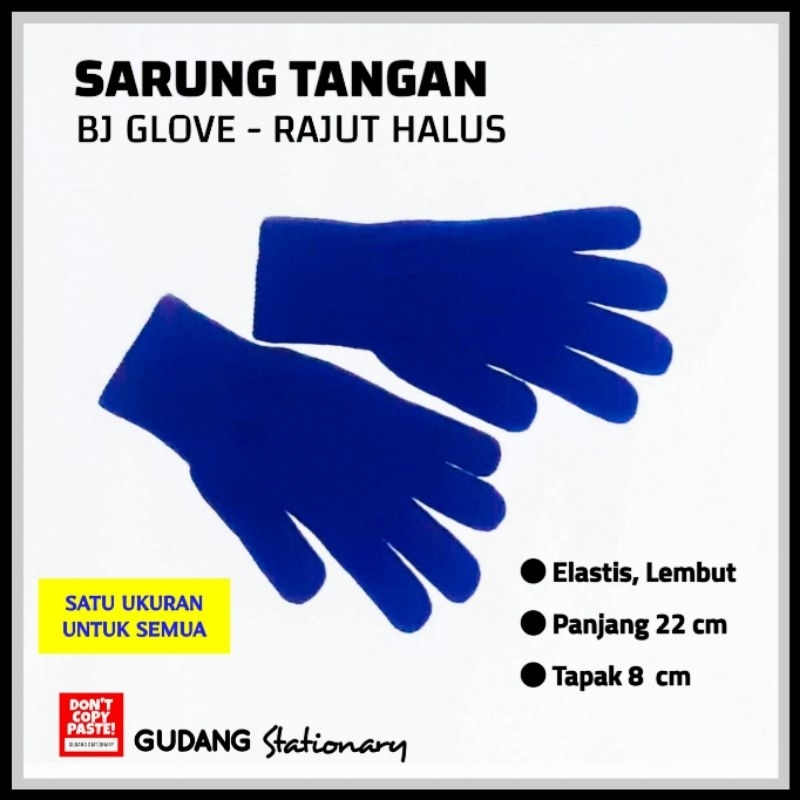 Sarung Tangan Biru Polos BJ GLOVE