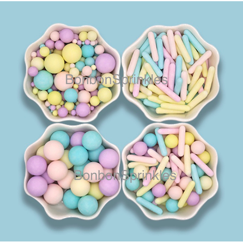 

Sprinkle pastel mutiara hiasan cake topper 20gr topping kue ulang tahun