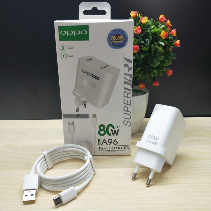 Charger Oppo A96 Micro Type C 80Watt SuperVooc Terpopuler