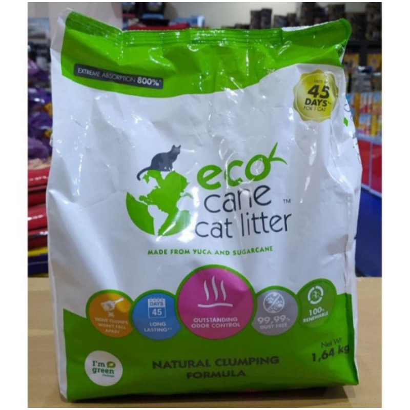 pasir eco cane cat litter 1,64 kg pasir wangi natural