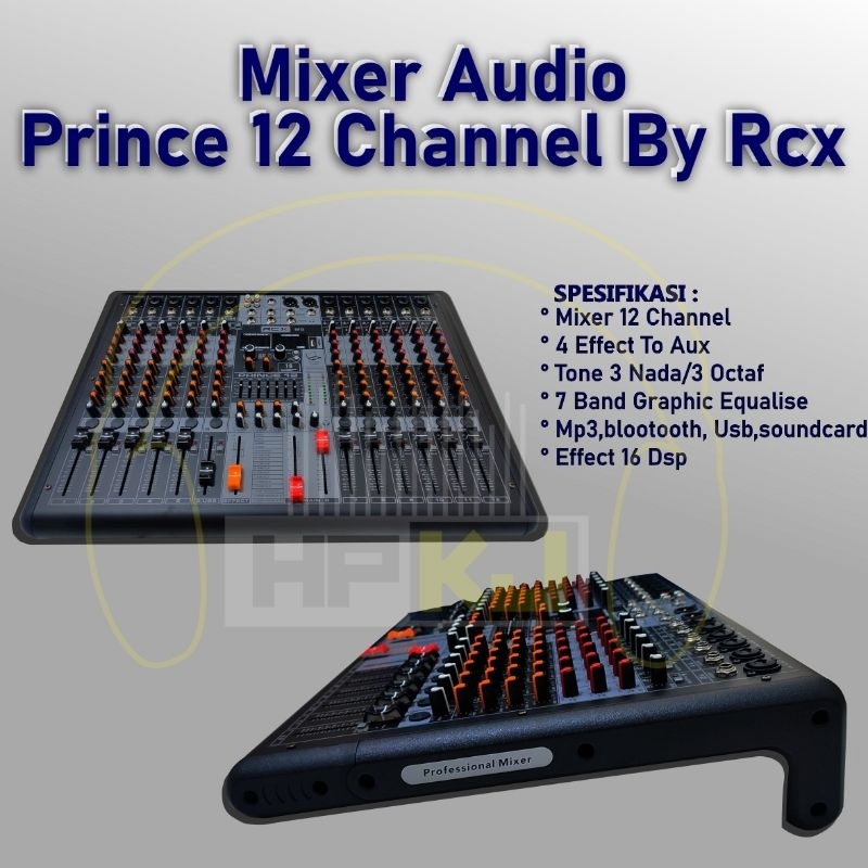 MIXER AUDIO RCX PRINCE 12 CHANNEL MIXER RCX PRINCE 12CH