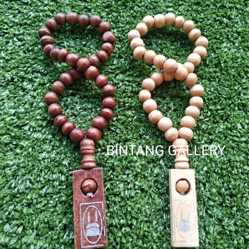 TASBIH KAYU UNTUK AKSESORIS MAHAR