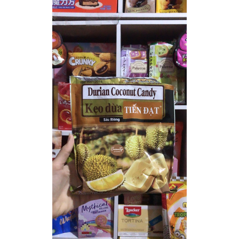 

Keo Dua Tien Dat Durian Coconut Candy Musang King Thailand ECER