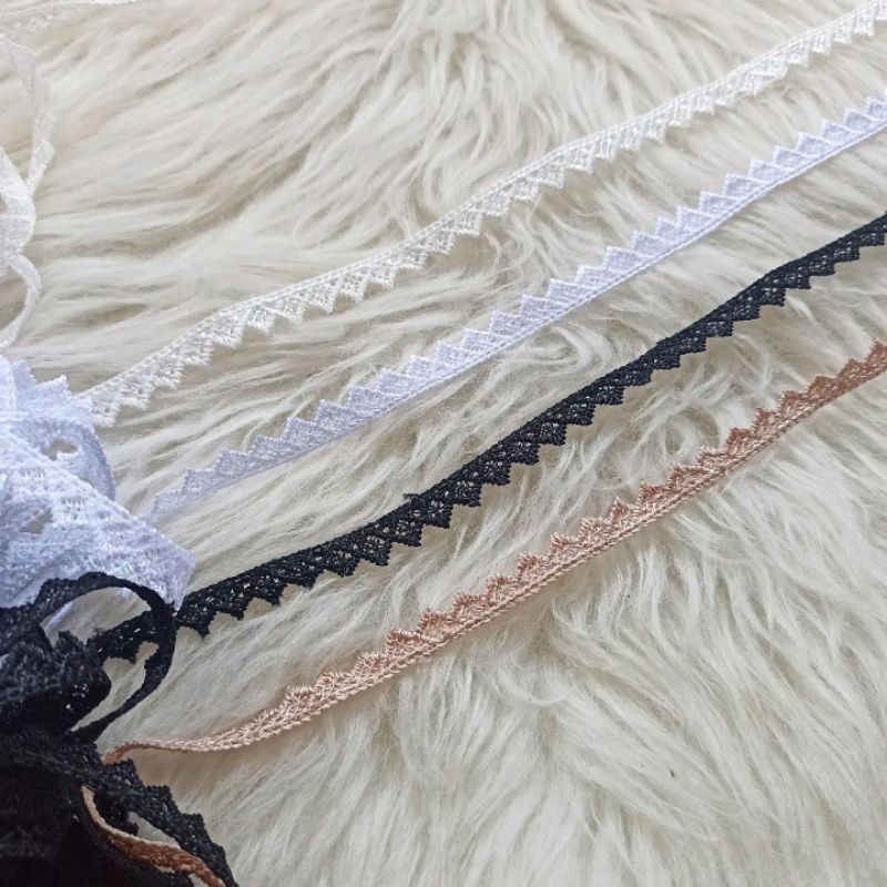 renda 105 gyper giper guiper ghiper ziper zhiper zyper zipper prada rajut dijual per yard utk mukenah hijab khimar