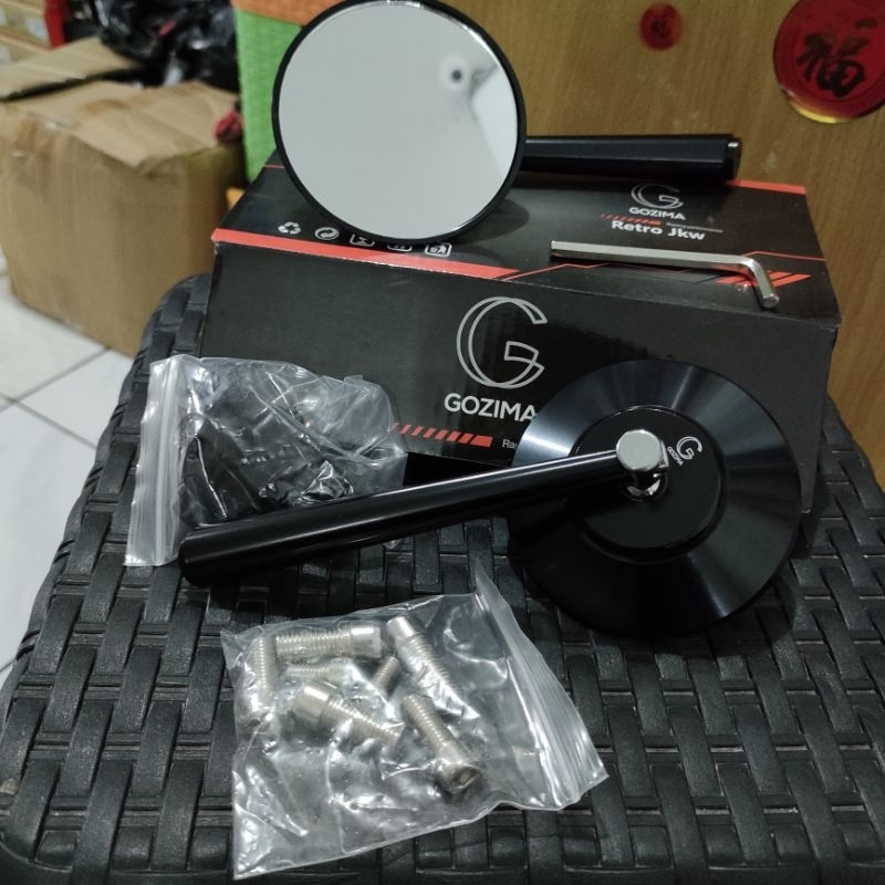 (GOZIMA) Spion Jokowi Bulat besi Retro classic XSr155 Scoopy Fino vespa universal motor