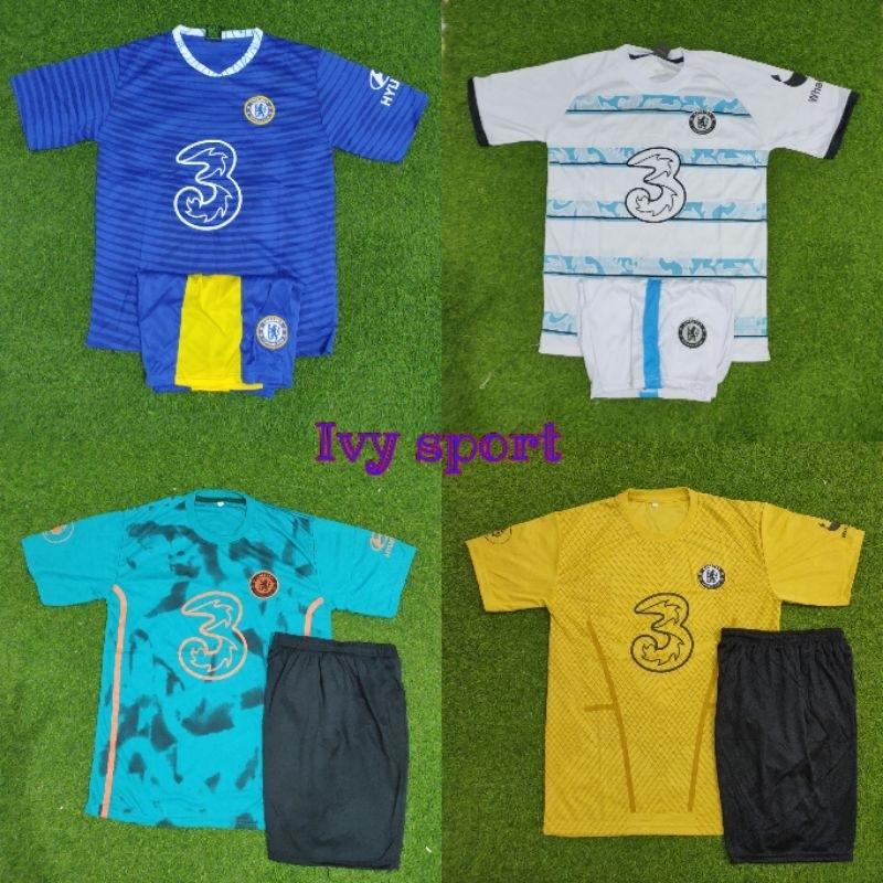 Setelan dewasa Jersey kaos baju bola cewe cowo liga Ingris celsi terbaru