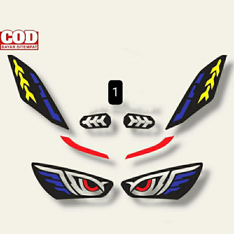 Stiker lampu Vario 160cc