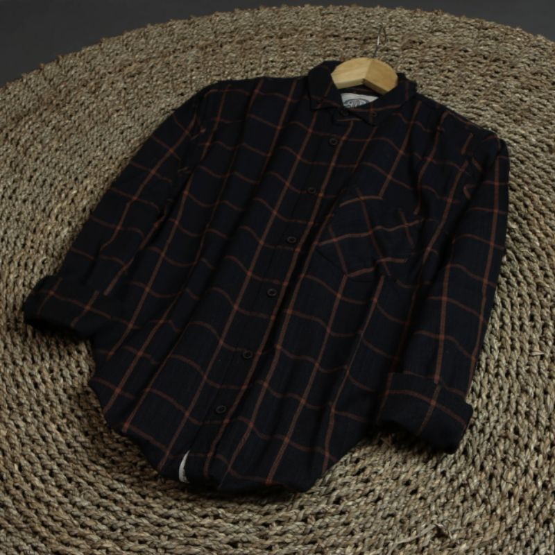 BEST DEALS PREMIUM - KEMEJA FLANEL PRIA LENGAN PANJANG PREMIUM QUALITY HEM FLANNEL SHIRT JACK BROWN