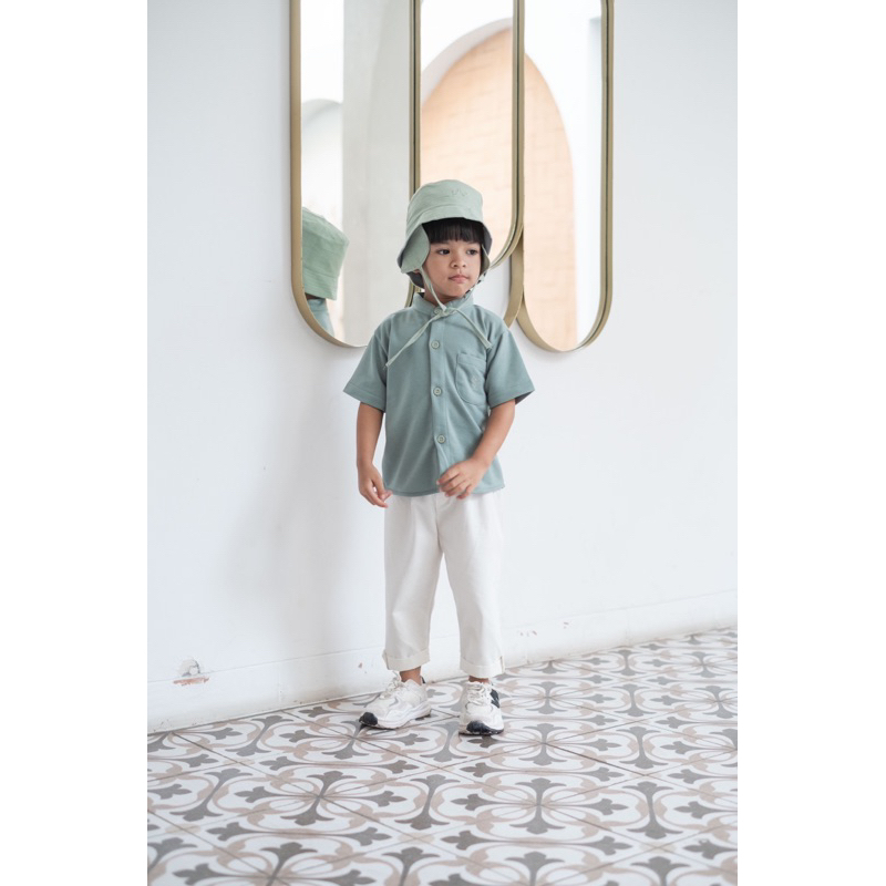 BOY VYBRA TOP -  Promo 10.10 Baju Koko Anak Muslim Kurta Bayi Baby Kids Laki Cewe Cowo Katun Lucu Murah 1 2 3 4