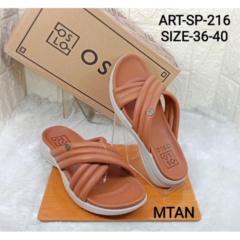 SANDAL FLAT IMPORT WANITA OSLO SP-216